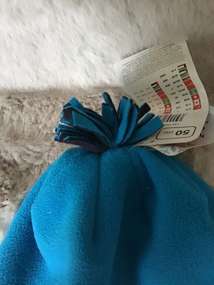 Bonnet polaire retombant sur les oreilles orchestra taille 50 soit 2/3 ans 1223) - photo numéro 3