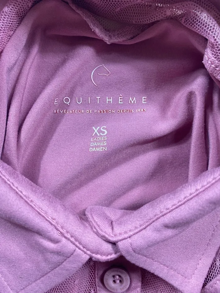Polo EquiThème rose – Taille XS – Très bon état - photo numéro 6