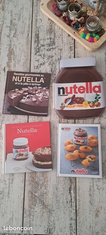 Lot 4 livres sur le Nutella livre de tres bon etat a etat neuf