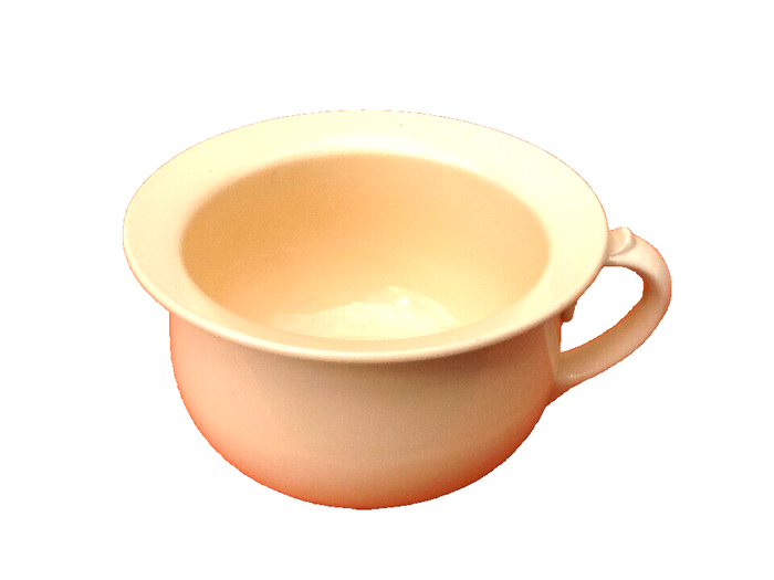 Années 1920 Vase de nuit (pot de chambre) Demi-porcelaine Badonviller France