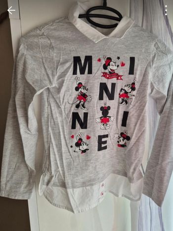 T-shirt fille manches longues Minnie