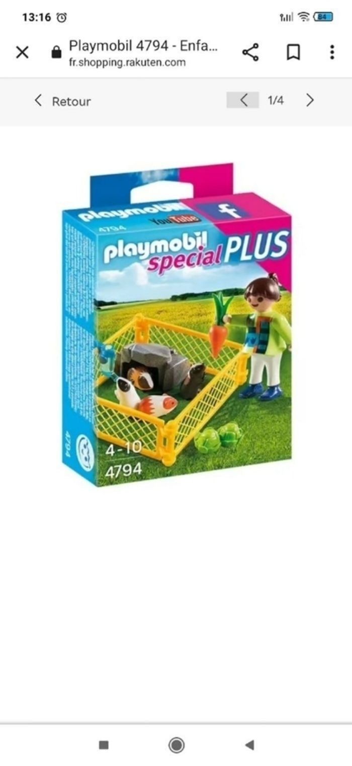 Playmobil spécial plus cochons d'inde
