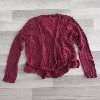 Gilet femme Bordeaux Agathe Velmont taille 38