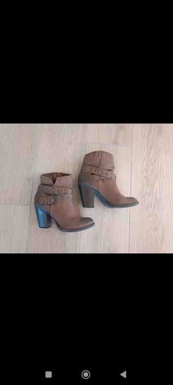 Bottines marron Bata 37