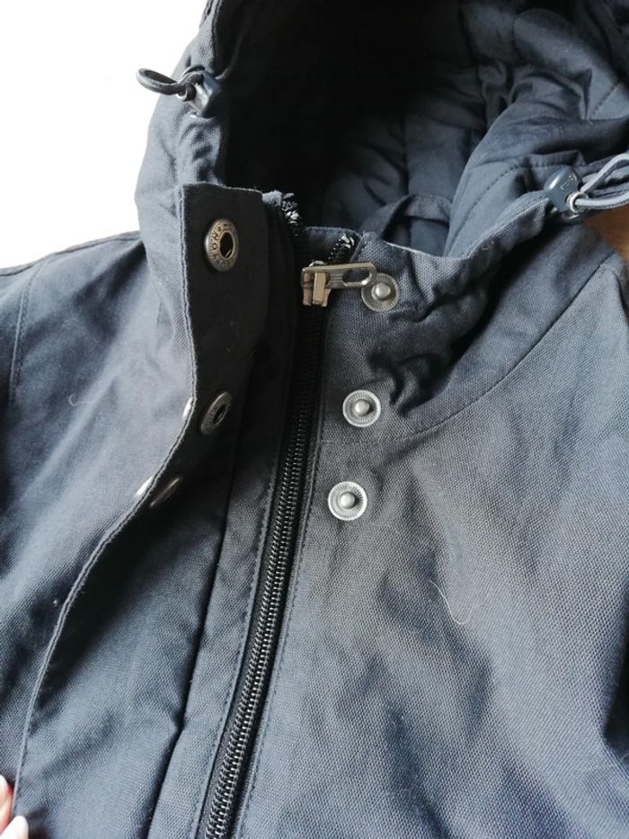 Long manteau veste Adidas vintage y2k gris capuche taille 36 femme - photo numéro 16