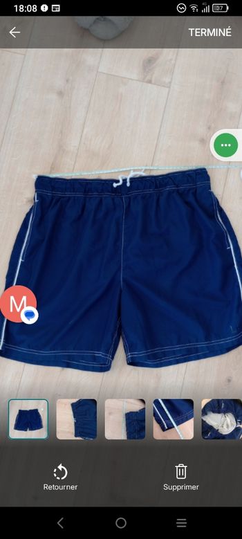 Sorte de bain homme 42 bleu marine c71