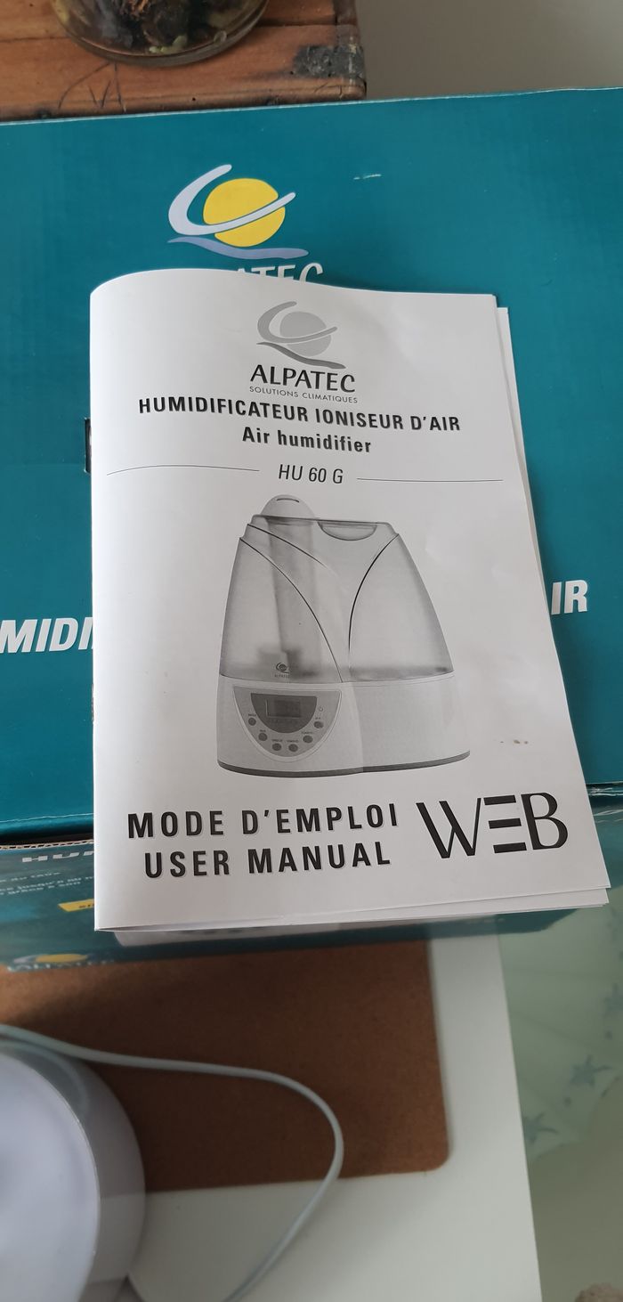 Humidificateur ioniseur d'air "Alpatec" - photo numéro 5