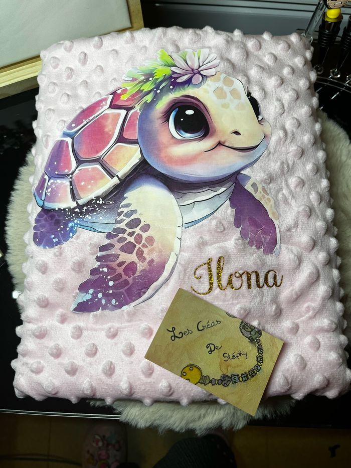 Couverture personnalisée tortue