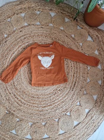 Tee shirt manches longues camel biche Okaïdi 🍓3 ans🍓
