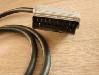 Prise peritel cordon cable accessoire TV video TBE