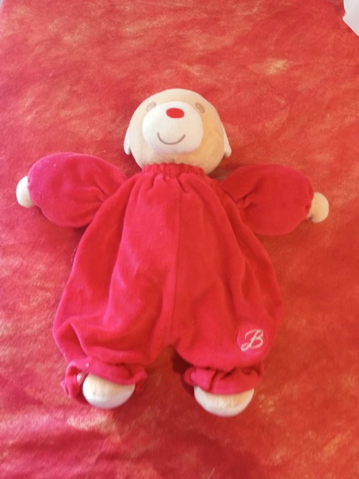 Ours beige rouge Bestever, 30 cm - photo numéro 3