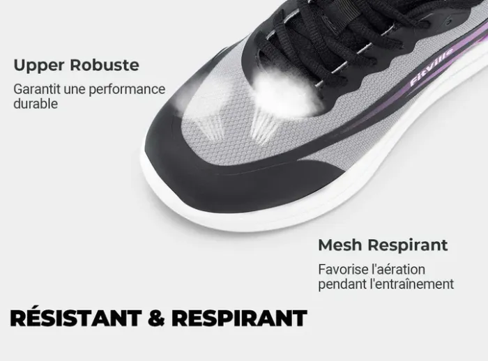 FitVille StepEase V1 Femme Chaussures de Gym rose et noires taille 37 - photo numéro 4