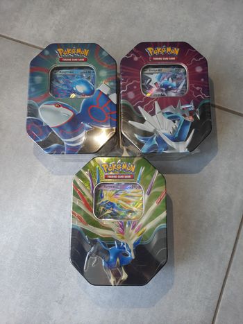Carte Pokémon Pokebox Légendes Azur Dialga, Kyogre, Xerneas ex Neuf Scellé fr – Etincelles Déferlantes, Faille paradoxe, Mascarade Crépusculaire