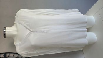 blouse blanche haut dentelle T42