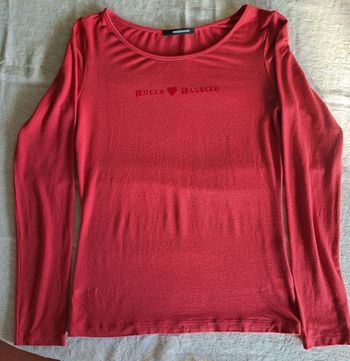 Tee-shirt manches longues rouge