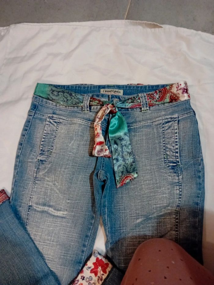 Jeans Pantacourt Beau Design l'innocence - photo numéro 9