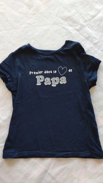 T-shirt manches courtes 24 mois bleu