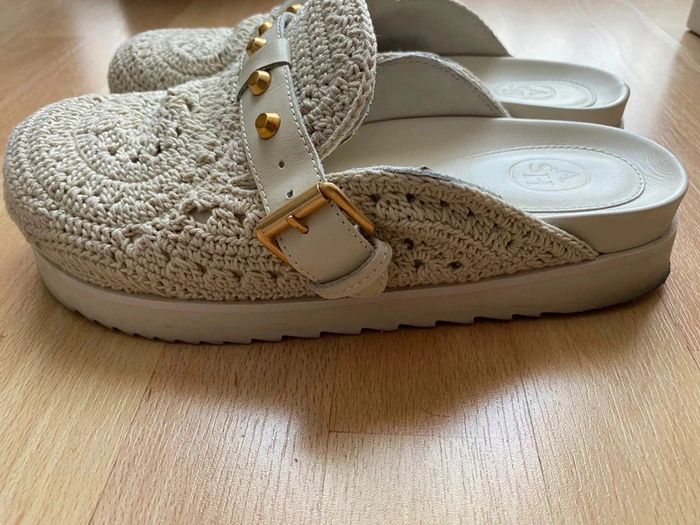 Sabots Ash Gioia crochet Femme Talc - photo numéro 2