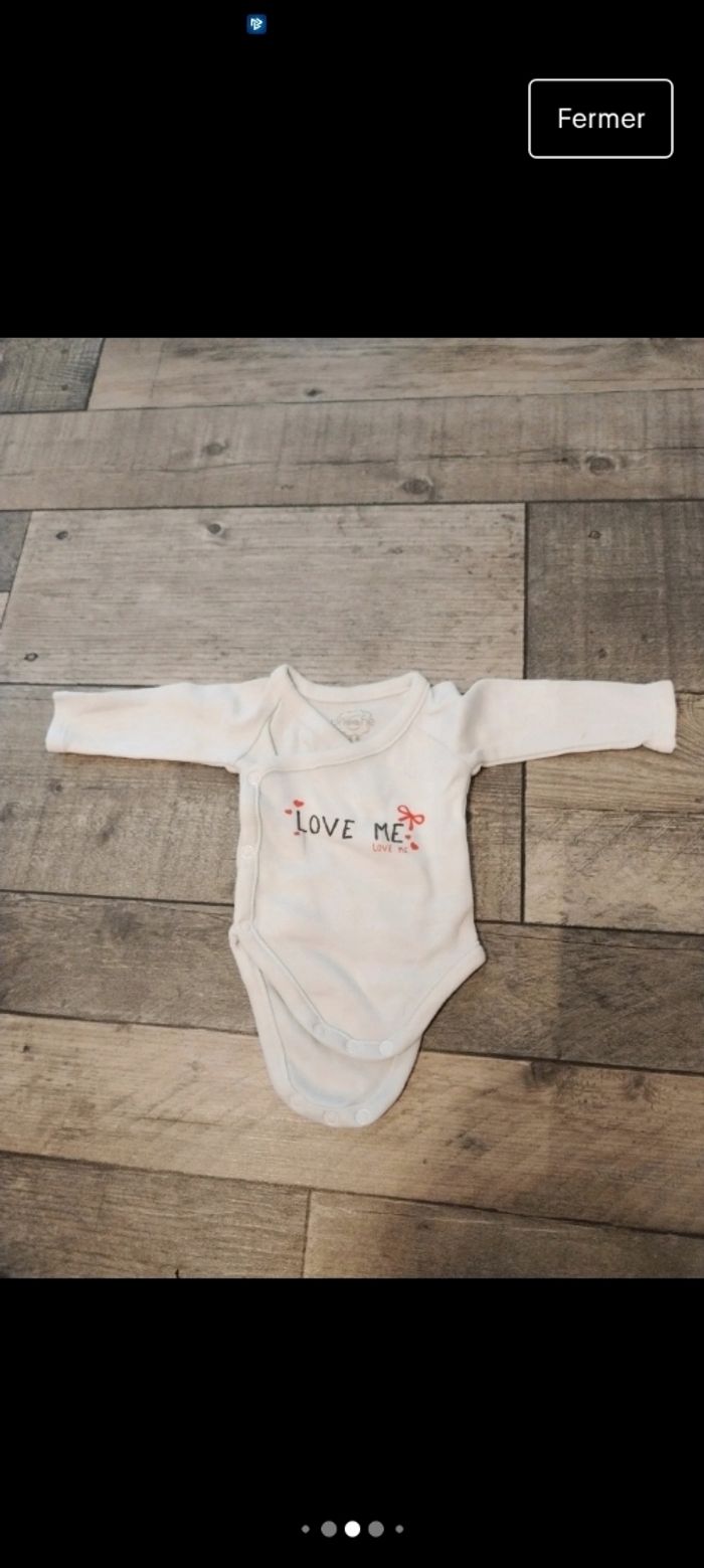 Lot body bébé fille 0-1 mois - photo numéro 4