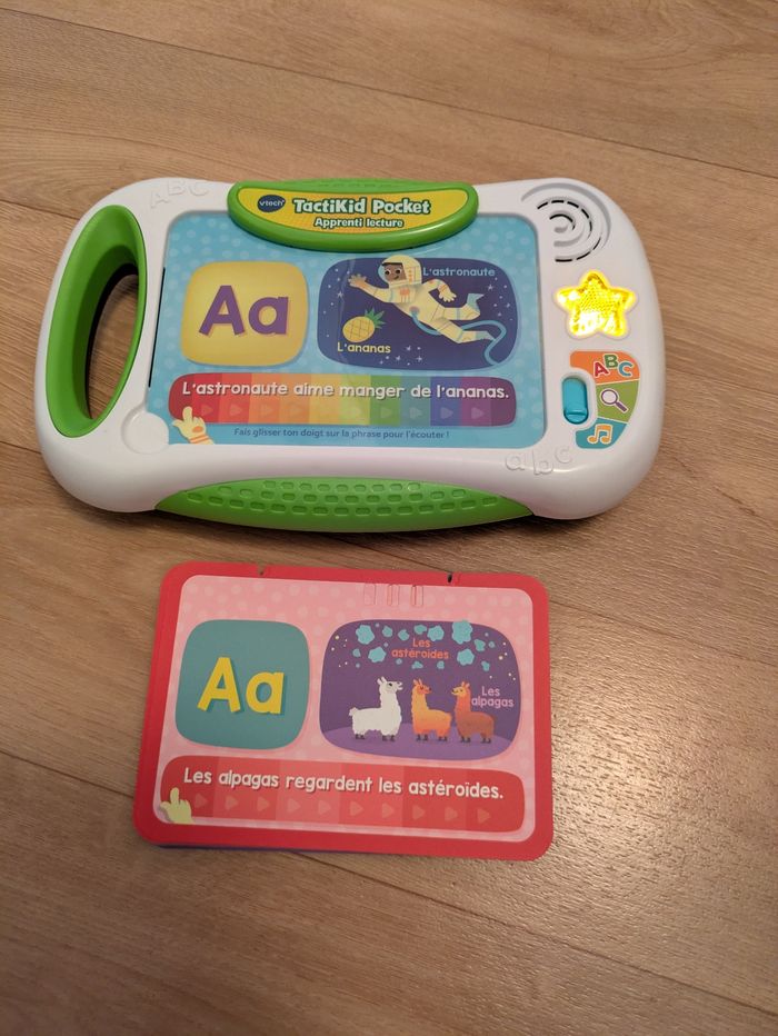 Tablette tactiKid Pocket Apprenti Lecture, Tablette Tactile sans Écran Vtech