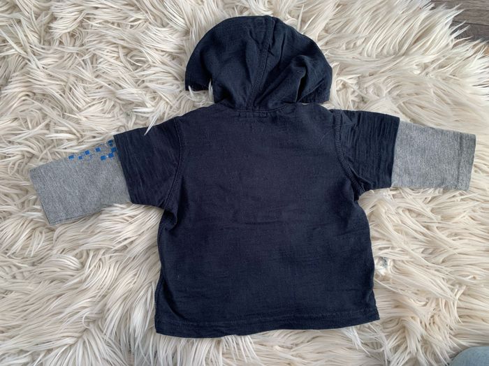 Polo capuche bleu marine 6 mois - photo numéro 4