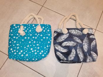 Lot de deux sac de plage enfant