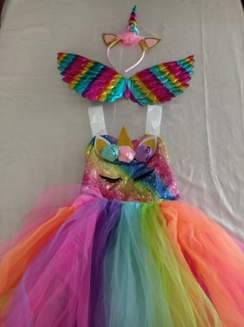 Costume licorne et accessoires 6-7ans