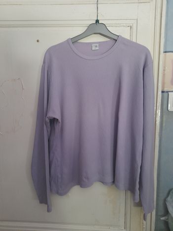 T-shirt à manches longues parme, taille 46/48