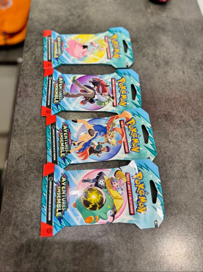 [NEUF] Artset booster blister Pokémon EV9 Aventures ensemble - photo numéro 3