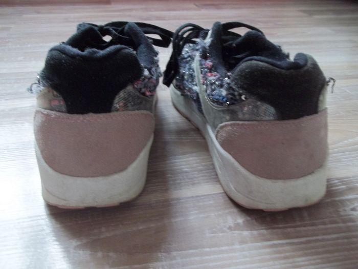 Baskets noires gros tissage Kiabi 39 - photo numéro 4
