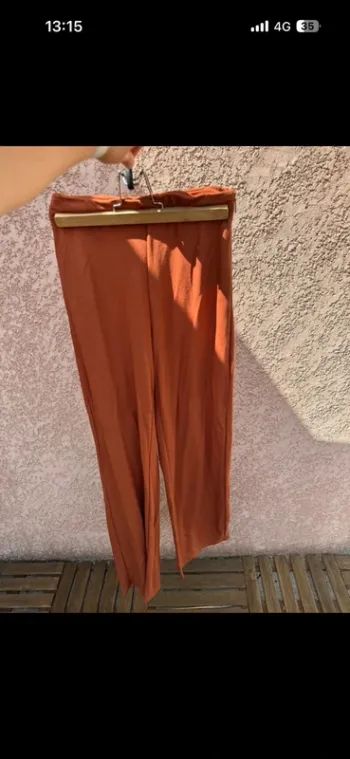 Pantalon fluide mango taille XS corail