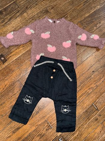 Pull Zara et pantalon sergent major 6 mois