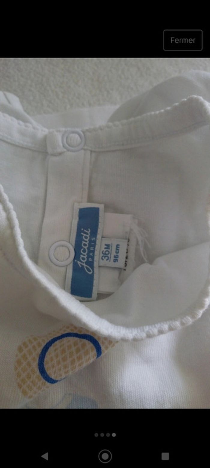 Tee-shirt blanc Jacadi - photo numéro 4