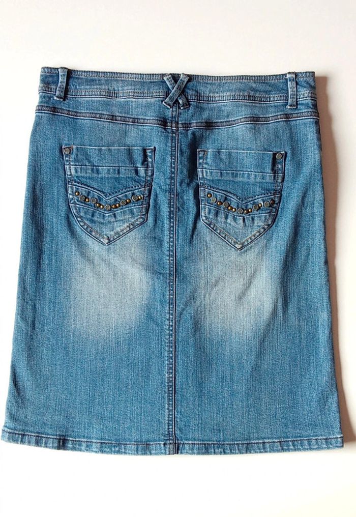 Jupe en jean Camaïeu taille 38 - photo numéro 5