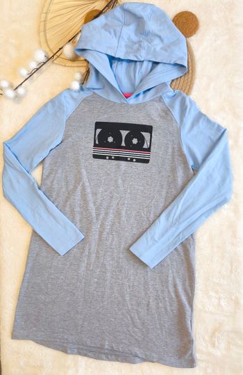 🎧 Robe- Sweat long à Capuche "Pepperts" - Style Rétro Cassette