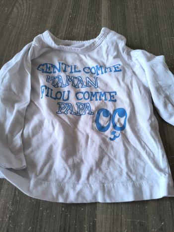 Tee shirt manches longues 6 mois