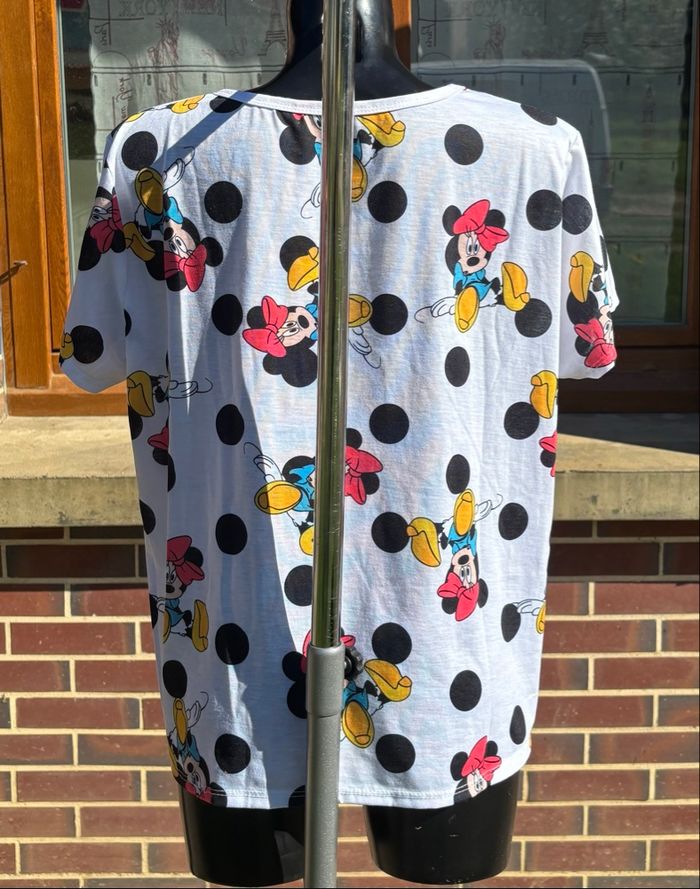 🐭 T-shirt blanc motifs Minnie & Mickey – Taille unique (TU) - photo numéro 3