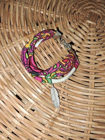 Bracelet tissu ethnique