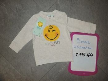 sweat orchestra taille 9 mois neuf
