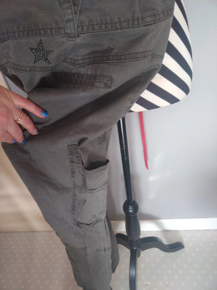Pantalon toile vert neuf - photo numéro 7