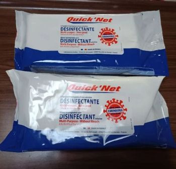 Lot de 3 paquets de lingettes désinfectante