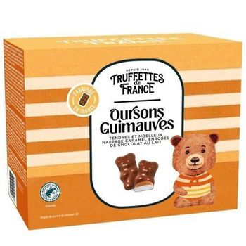 Une boîte de 200g d'ourson chocolat caramel 