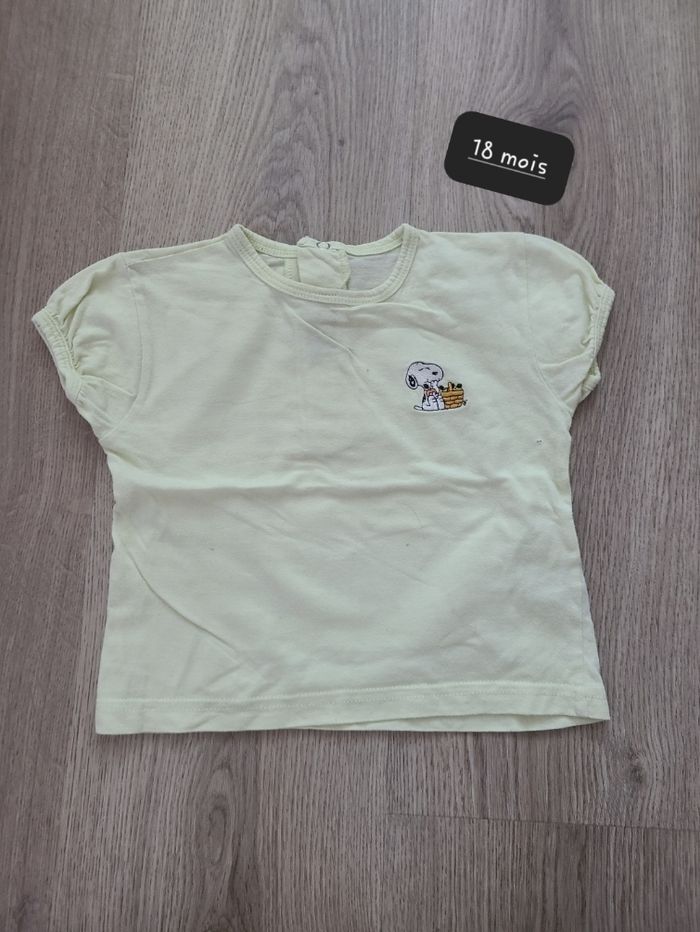 T-shirt fille snoopy 18 mois