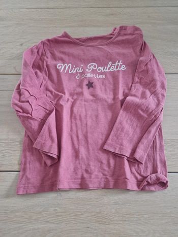 T-shirt manche longue fille 4 ans