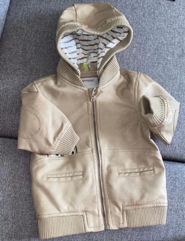 Veste simili cuir 9 mois