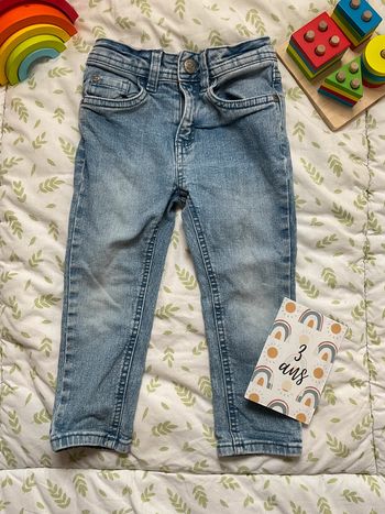 jean slim bleu orchestra 3 ans taille réglable