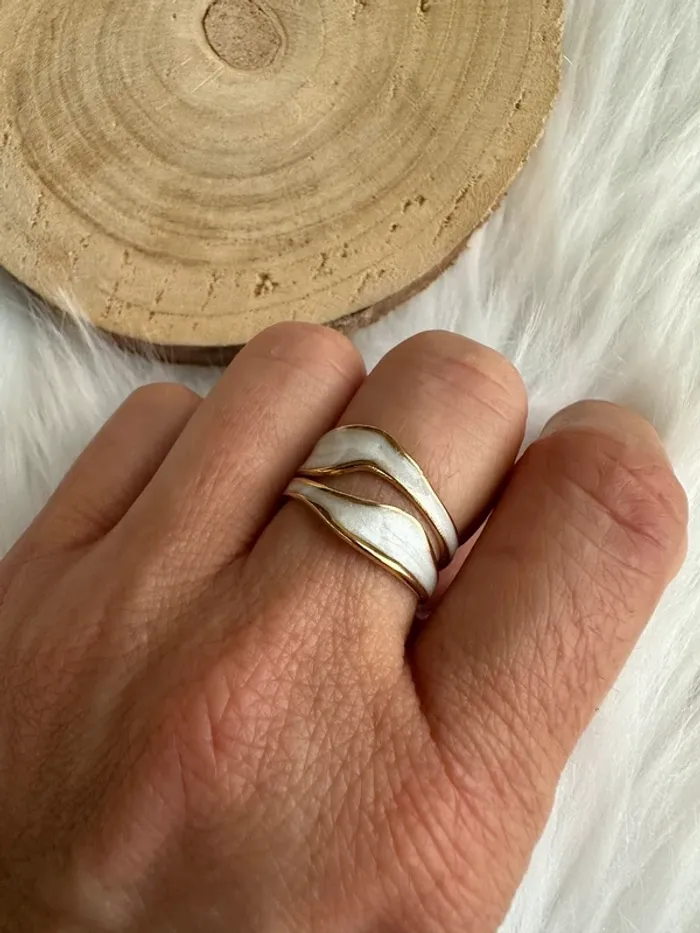 Bague or inox design - photo numéro 3