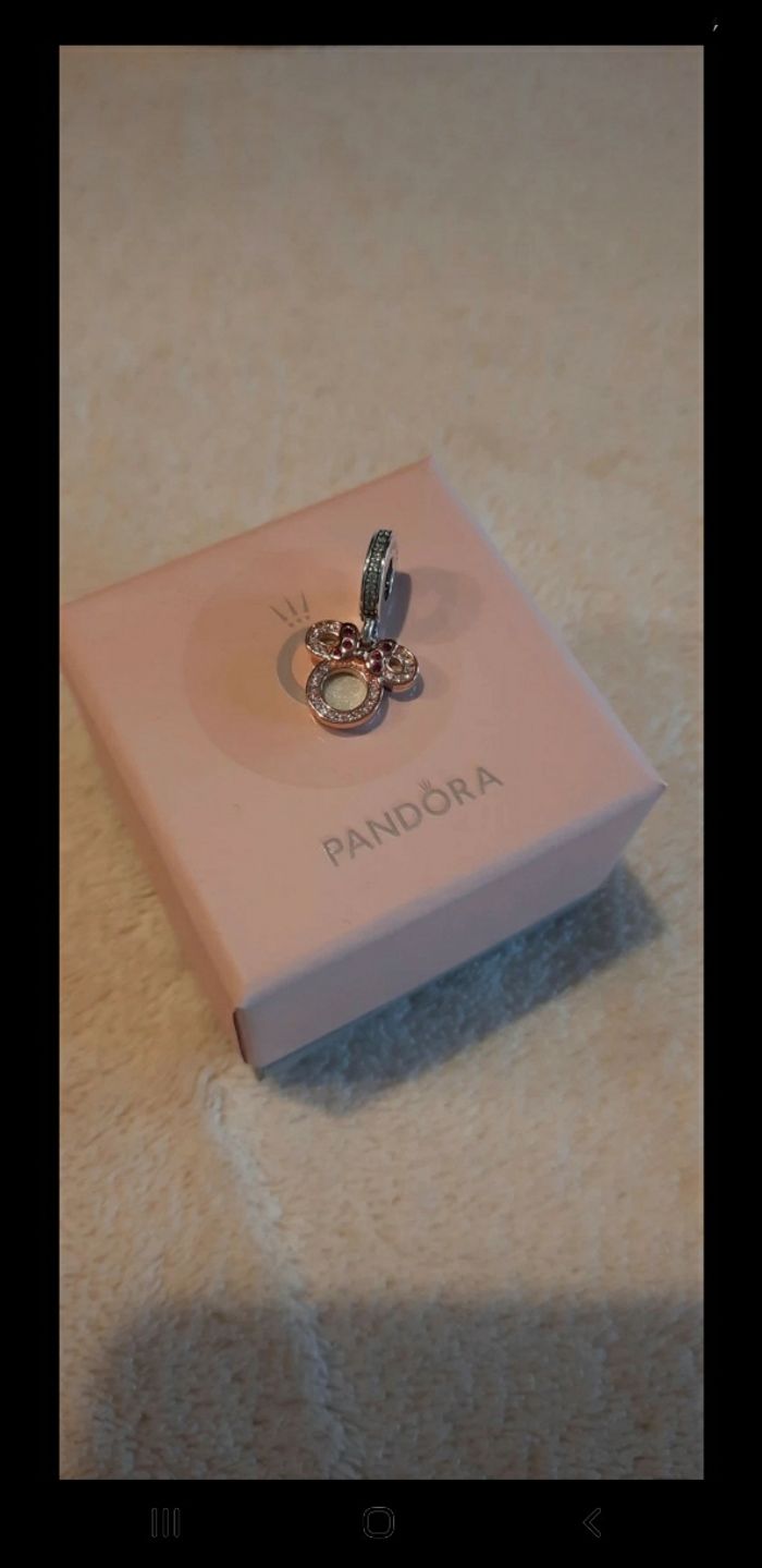 Charm Pandora >< Disney pendant double silhouette Minnie - photo numéro 8