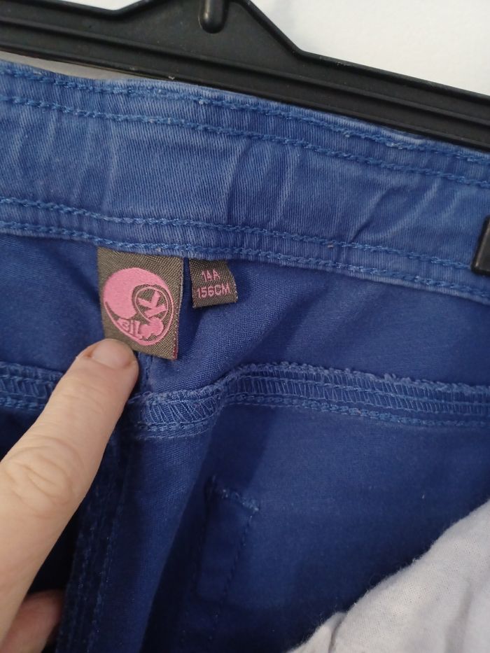 Jeans couleur bleu dur électrique bilook 14 ans - photo numéro 8