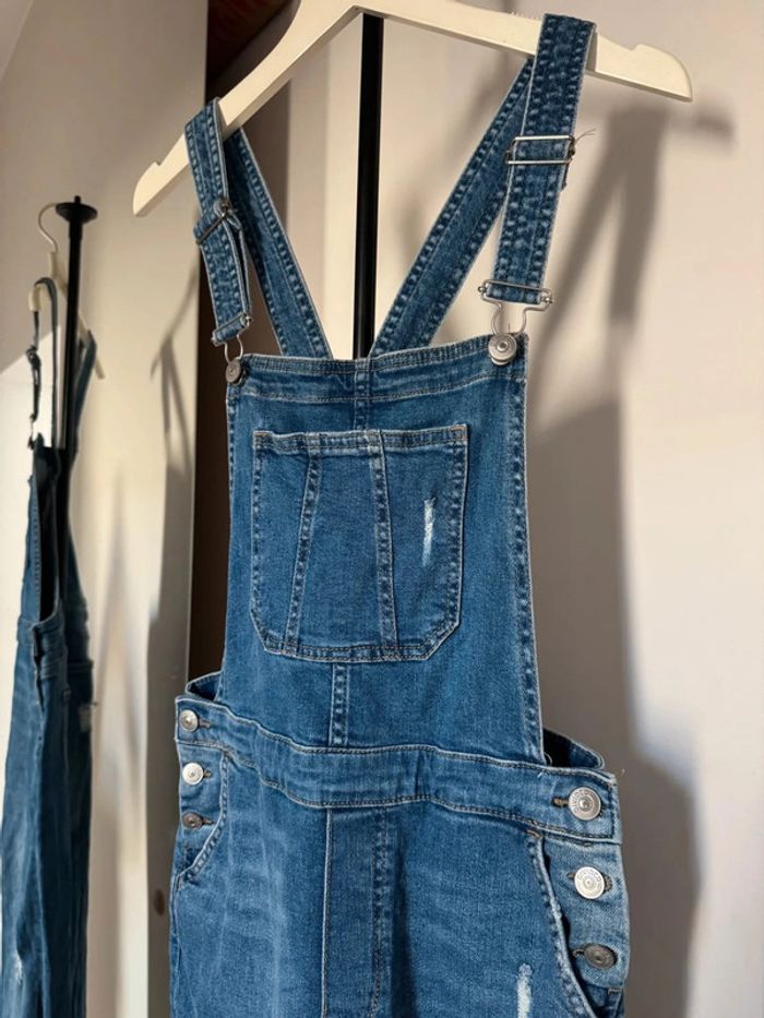 combi type salopette en jean 38 H&M - photo numéro 2